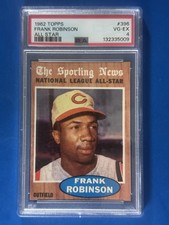 1962 Topps #396 Frank Robinson Cincinnati Reds PSA 4