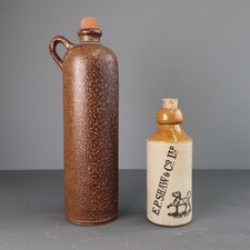 Antique Bourne Denby E.P. Shaw Stoneware Bottle & Other