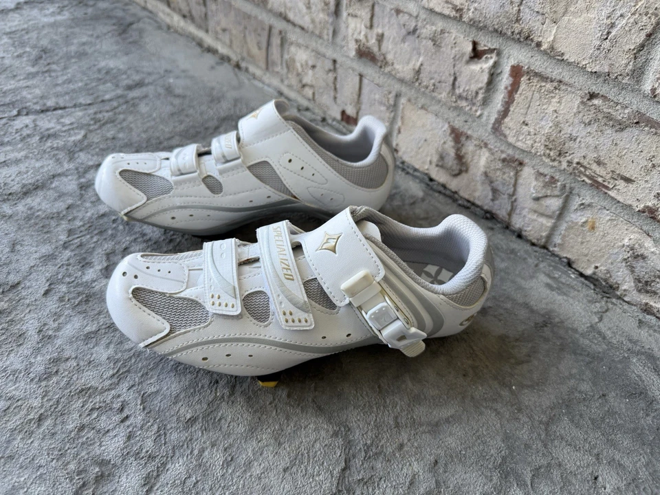 Zapatillas Bicicleta Antorcha Especializadas Talla 39.5 Mujer Diseño Geométrico Blanco Gris Foto 2 de 4