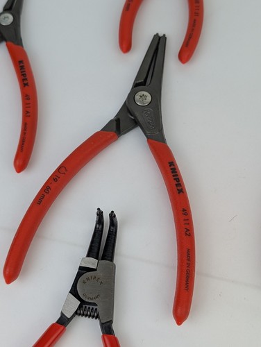 KNIPEX - 00 19 58 V02 Tools - 8 Piece Precision Circlip Pliers Set (001958V02) - Picture 4 of 9