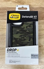 OtterBox Defender XT MagSafe Case For iPhone 15 Plus/14 Plus, Army Green / Black