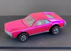 Vintage Hot Wheels Redline 1969 Hot NUCLEAR Pink Custom AMX - Lights Out! NR!