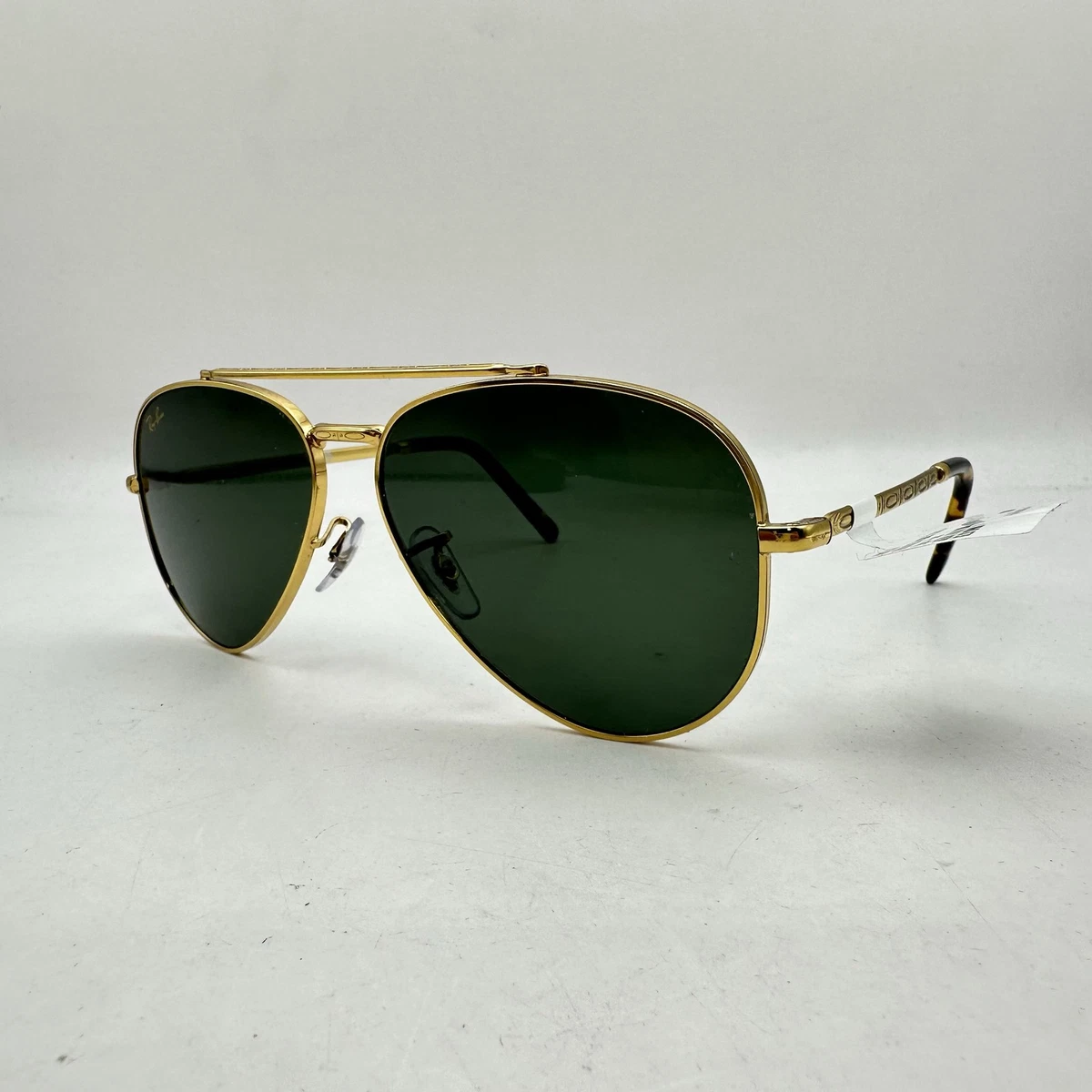 Ray-Ban Gold Frame Sunglasses with Dark Green Lenses - Women\'s Amazon.com: Ray-Ban Unisex Sunglasses Black On Gold Frame  main image 4