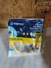 Eastman 1/2  OD Gas Dryer Connector Kit 48  Length, New - Open Box