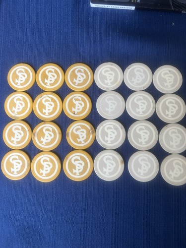 24 SP Casino Antique Clay Gaming Poker Chips