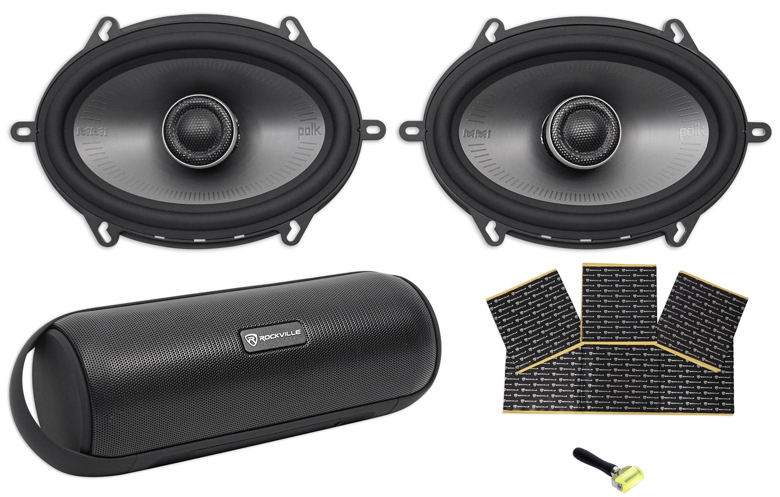 2 Автомобильные аудиосистемы Polk Audio MM572 5x7 мощностью 600 ВтМорские колонки Rockmat Бесплатная колонка 3249000₽