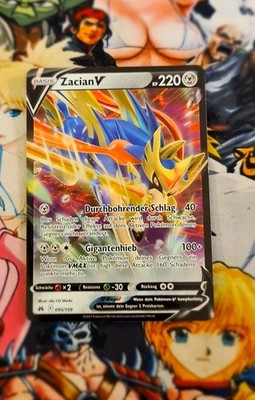 Pokemon Zacian    V    Nm  095/159  Crown Zenith Og Card Ultra Rare Pokémon 