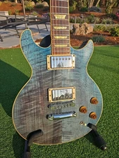 2007 Gibson Les Paul Standard Ocean Blue Double Cutaway USA DC Cut