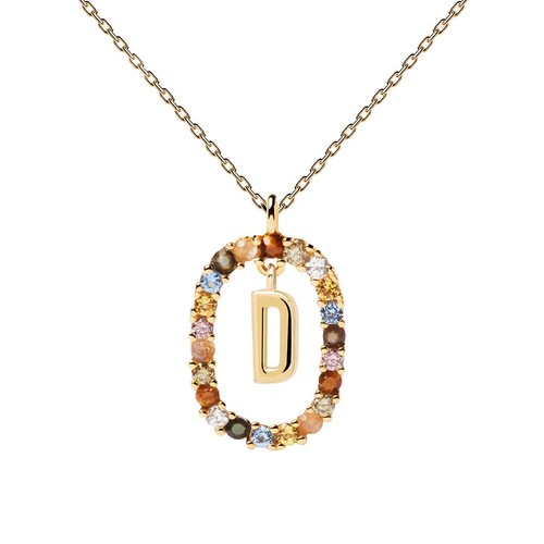 PDPAOLA Letter D Necklace CO01-263-U - Picture 1 of 3