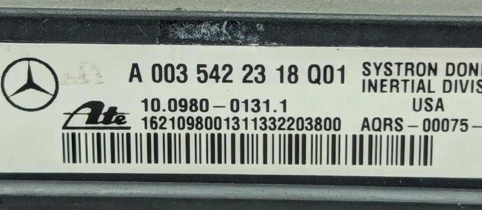 OEM 2001 2002 2003 2004 Mercedes R170 SLK230 SLK320 Yaw Rate Sensor 0035422318✅ - Image 2 of 4