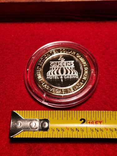 Silverstrike 4-Queens Ace Of Hearts $10 Token Coin Las Vegas - Picture 6 of 7