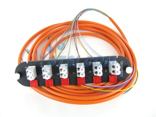Corning CCH-CP12-A8-P03KH Pigtailed Fiber Panel, 6 LC Duplex OM1 MM ~STSI - Picture 4 of 4