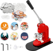 Button Maker Machine DIY round Pin Maker Kit, 32Mm / 1.26 in About 1-1/4 Inch 