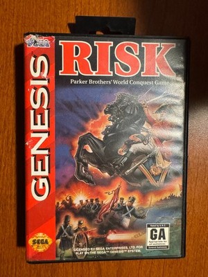 Risk (Sega Genesis, 1994) Complete W/ Manual , Tested, Authentic w/ Registration