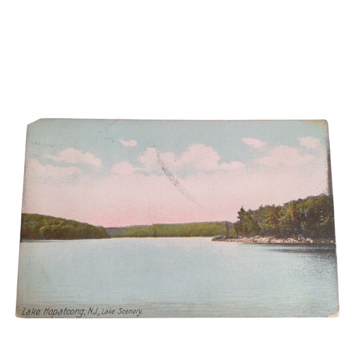 Carte Postale Ancienne RPPC Lake Hopatcong New Jersey 1908