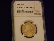 2004-S $1 Sacagawea NGC PF 70 Ultra Camée