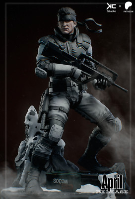 Solid Snake 3D Printed Figure, Metal Gear Solid Stealth Operative, Unpainted