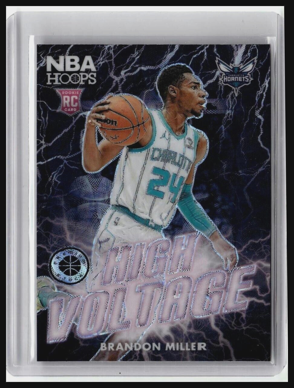 BRANDON MILLER 2023-24 Panini Hoops Premium Stock HIGH VOLTAGE SP RC Hornets