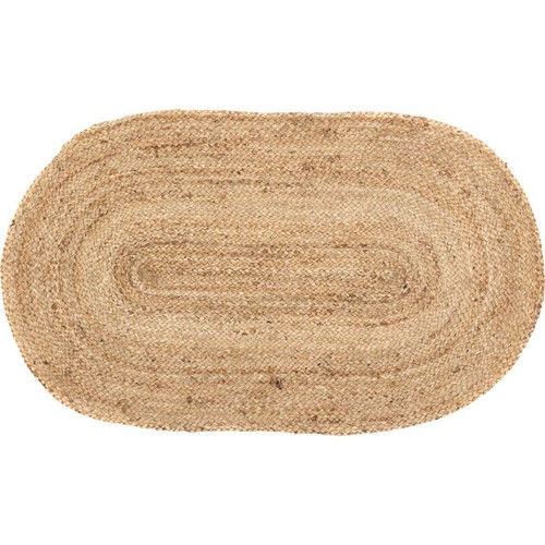 Natural Jute Rug Country Cabin Lodge Rustic Half Circle or 20x30 Oval With Pad - Picture 9 of 9