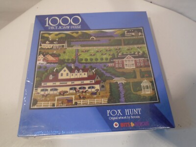 Bits and Pieces Jigsaw Puzzle Fox Hunt 1000 Piece New in Sealed box