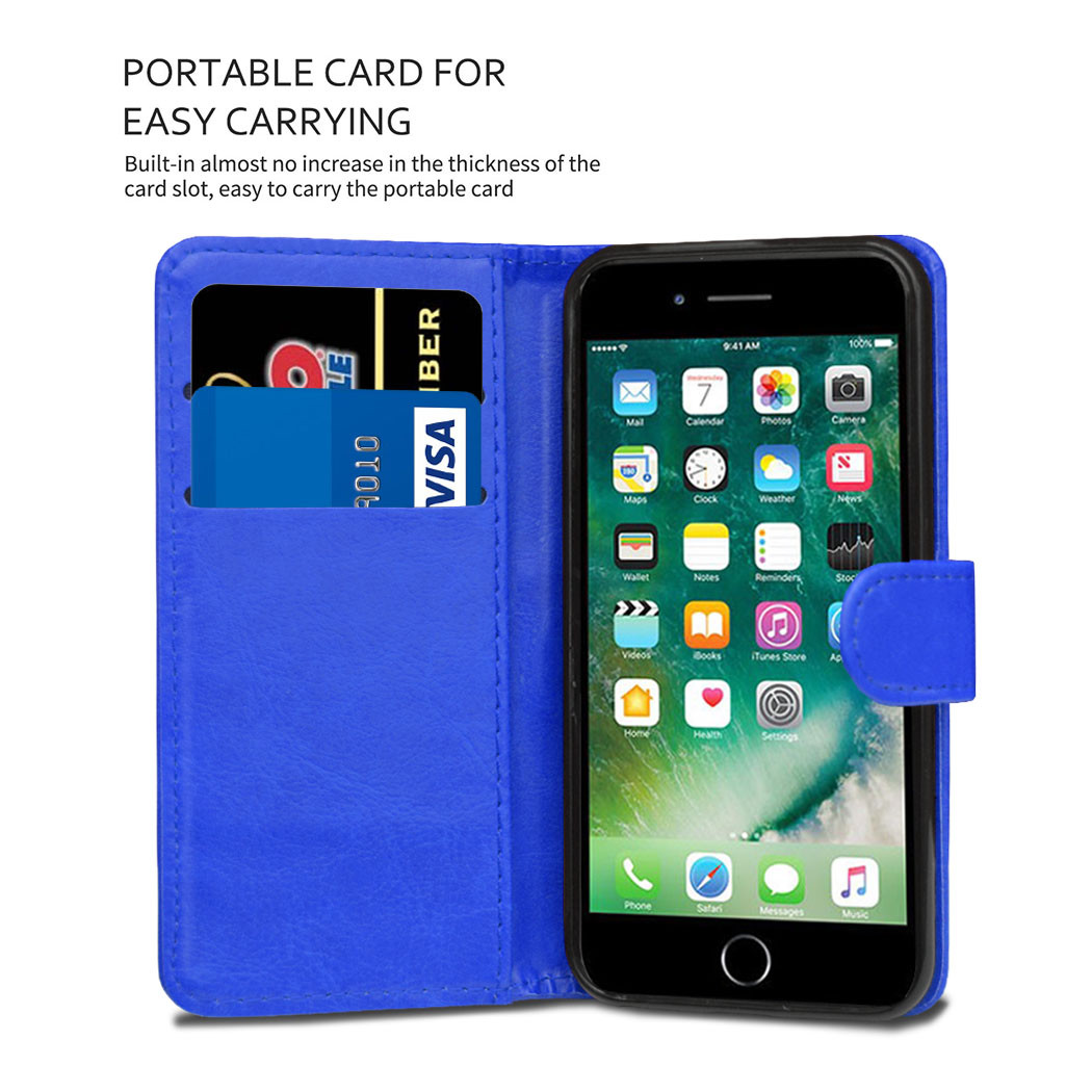 Leather Flip Wallet Case Cover For iPhone SE 2nd 2020/ iPhone 7 8 4.7