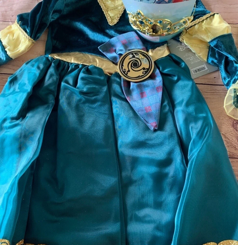 Disfraz Princesa Mérida Valiente Disney Store Niña Talla 3 Foto 3 de 4
