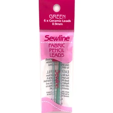 Sewline Fabric Pencil Leads Refill 0.9mm 6ct-Green