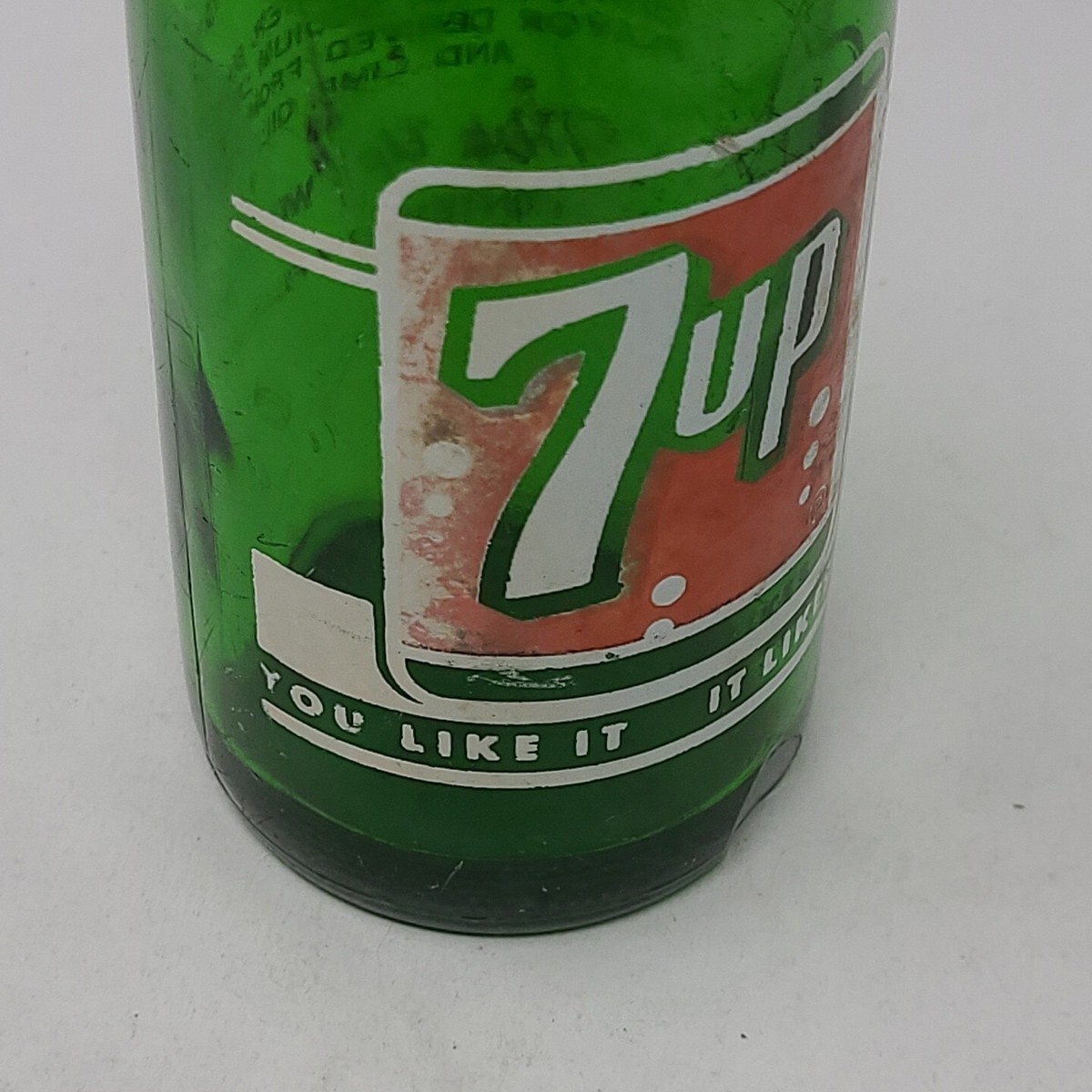 VINTAGE 7UP BOTTLE DURAGLAS green glass | eBay