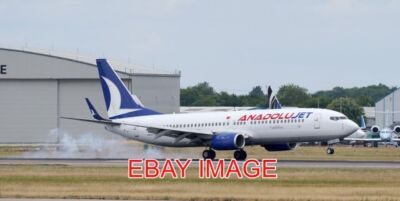 FOTO TC-JFP BOEING 737-8F2 ANADOLU JET SMOKE STN 220722 EIN GUTER MORGEN FÜR TH