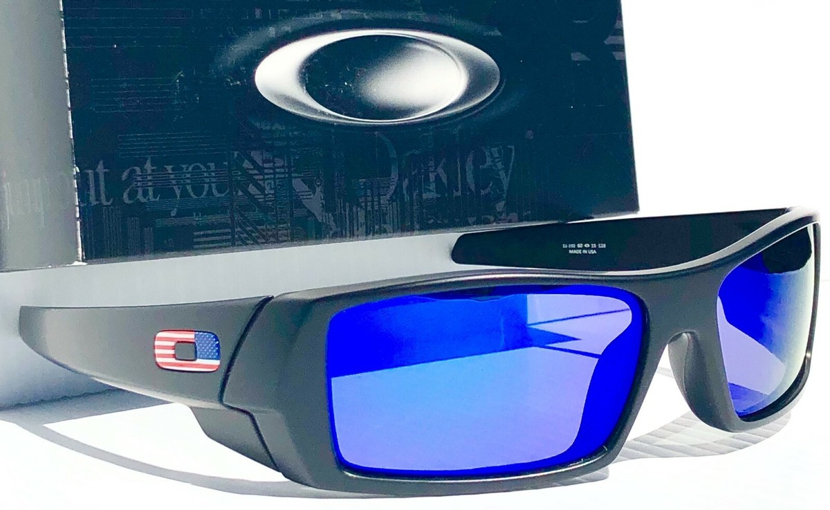 NEW* OAKLEY SI GASCAN Matte BLACK w USA Flag POLARIZED NEW* OAKLEY SI GASCAN Matte BLACK w USA Flag POLARIZED