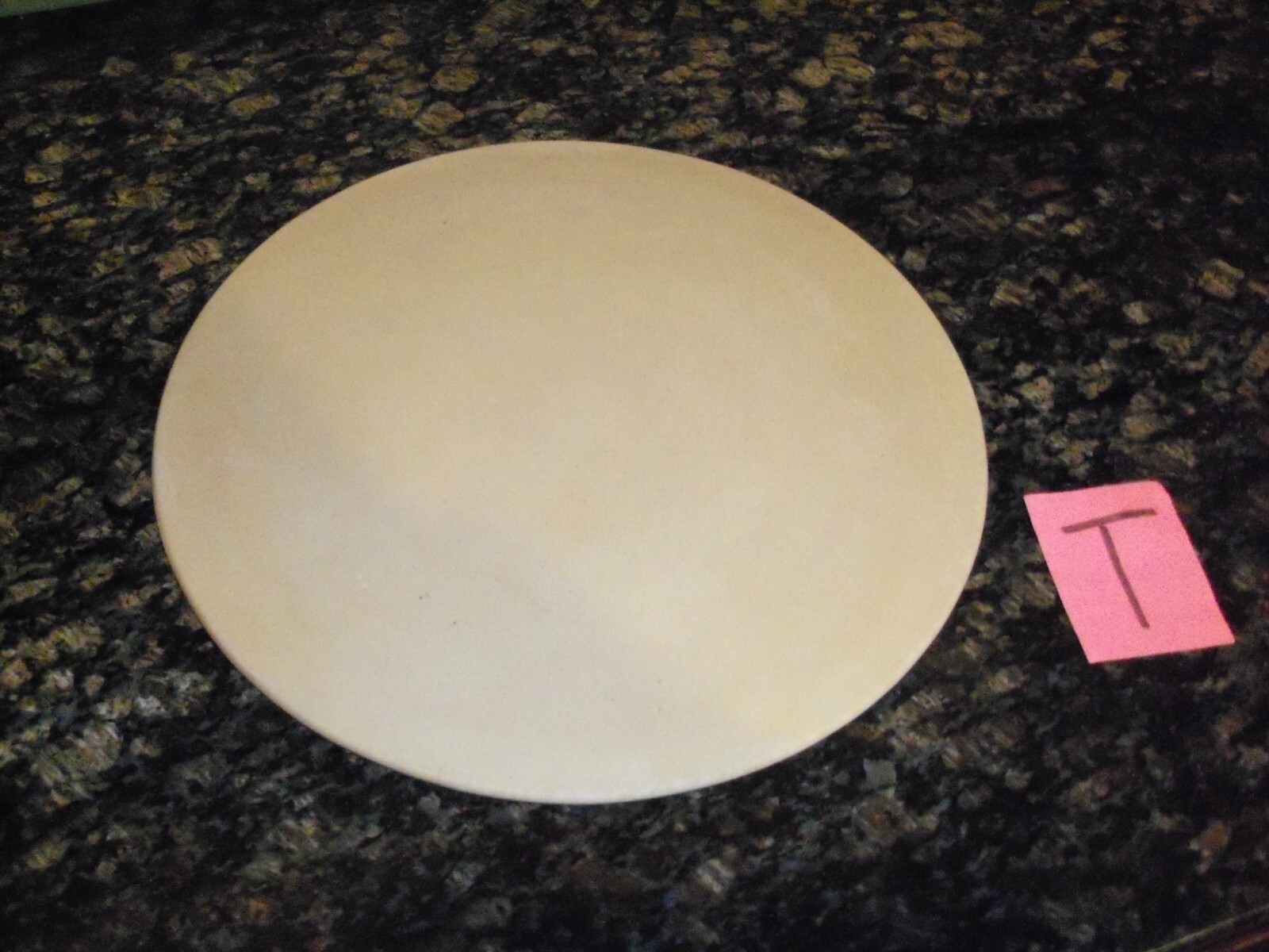 THE PAMPERED CHEF STONEWARE 13" LARGE ROUND PIZZA STONE PAN 1340 MADE