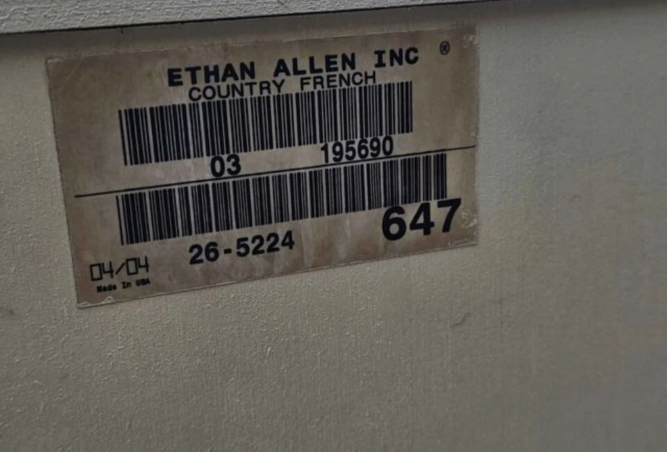 Ethan Allen Country French Lingerie Chest 7 Drawers 26-5224 647 White Legacy - Image 3 of 4