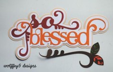 CRAFTECAFE FAMILY TITLE premade paper piecing scrapbook diecut piece page 3D