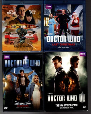 DOCTOR WHO 2 Blu Ray + 2 DVD DAVID TENNANT, MATT SMITH, PETER CAPALDI - Image 1 of 4