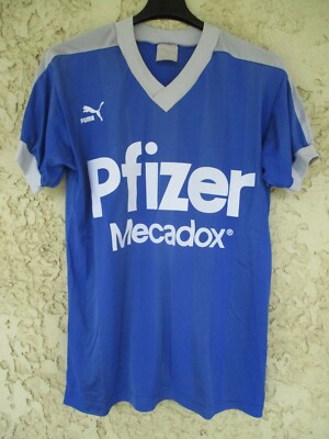 Maillot STADE RENNAIS années 80 RENNES PUMA vintage rare bleu