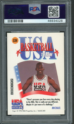 Michael Jordan Team USA 1991 Skybox Basketball Card #534