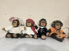 Hosung Monkey Puppet 1994 x4 Lot LOOK CUTE