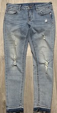 Women  s Vigoss The Jagger Skinny Jeans Destroyed Light Wash W27 L26