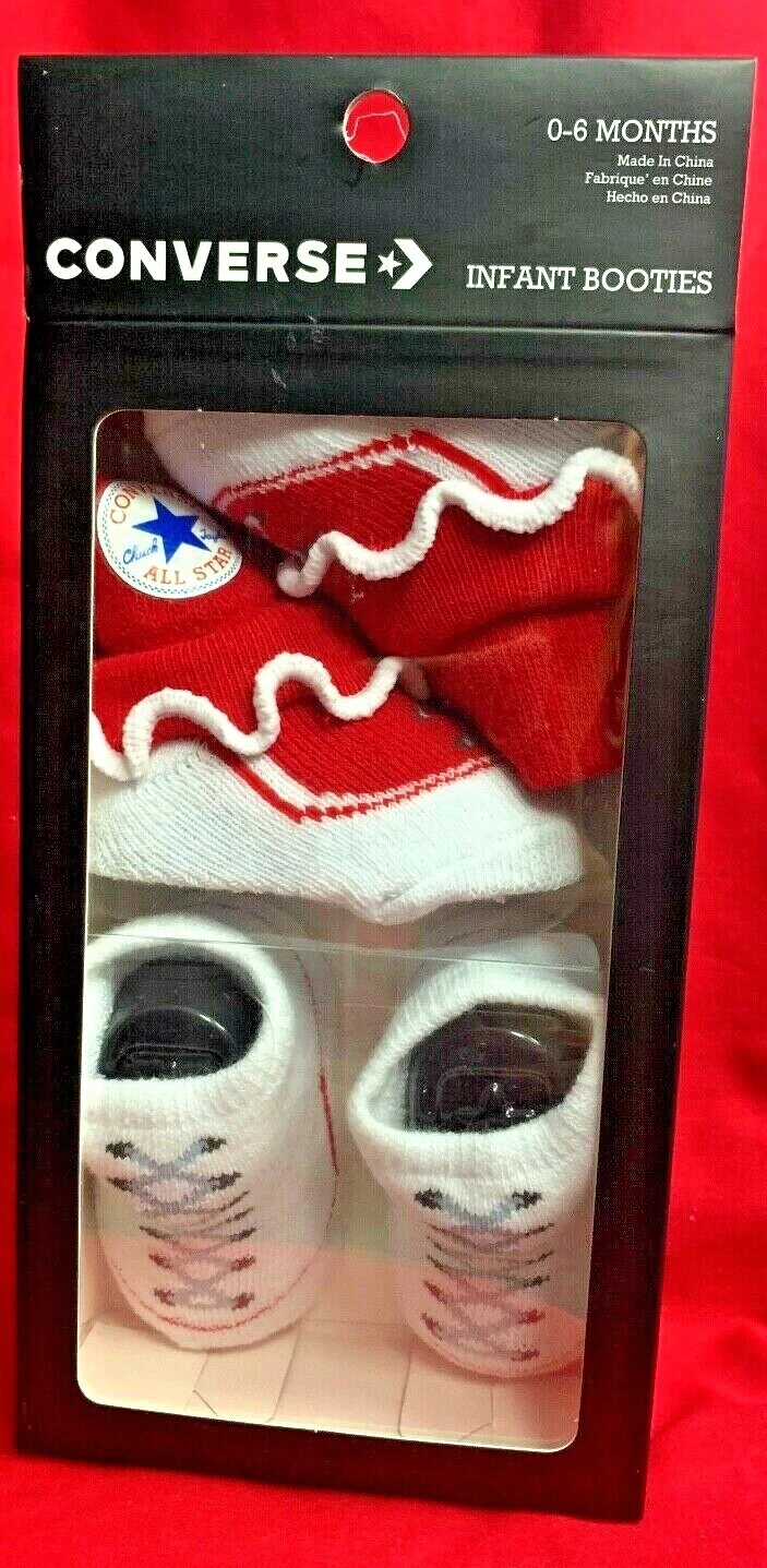 NEW CONVERSE INFANT BOOTIES SIZE US 0-6 MONTHS