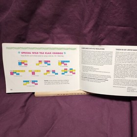 KLAX 1990 NES Instruction Manual Booklet Tengen Nintendo 