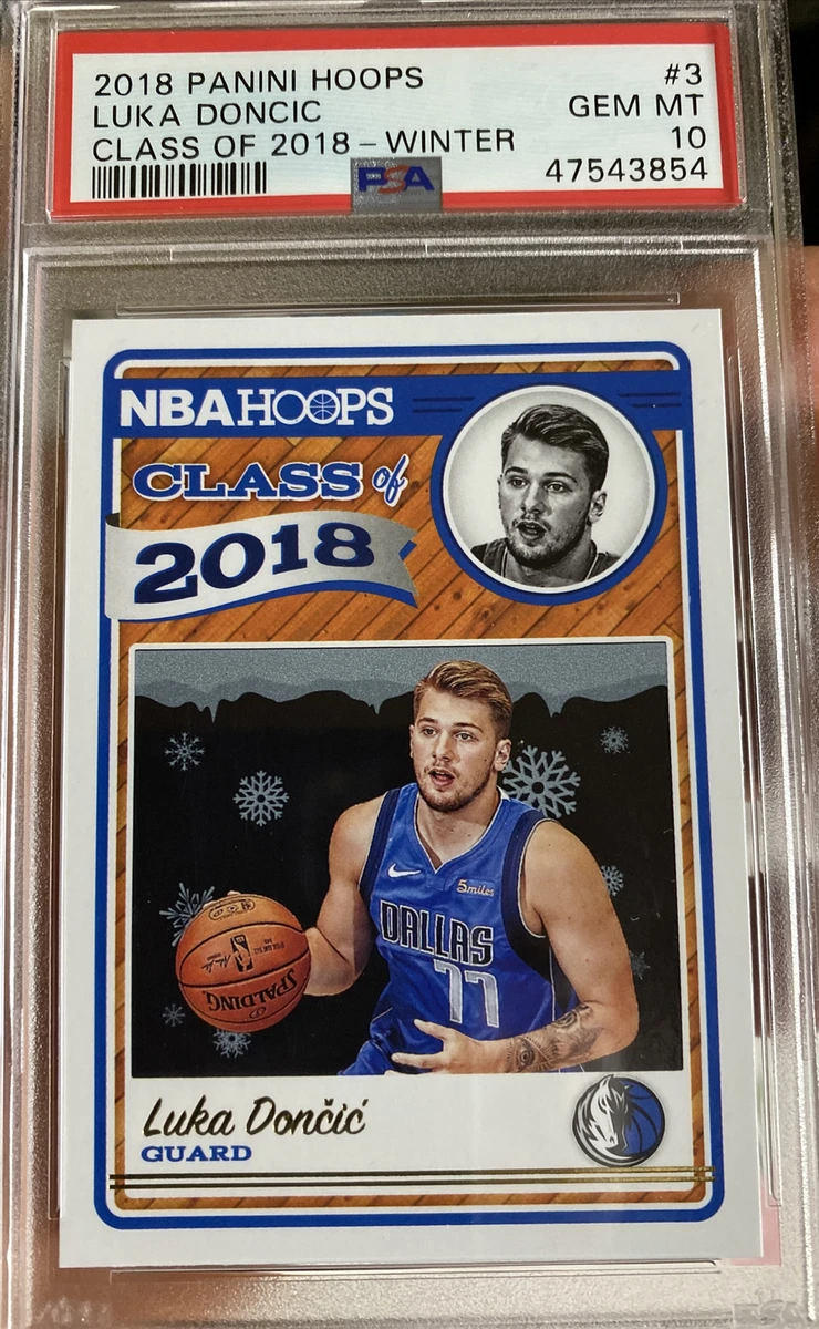 2018 Panini NBA Hoops Luka Doncic Rookie Card Gem Mint 10 PSA