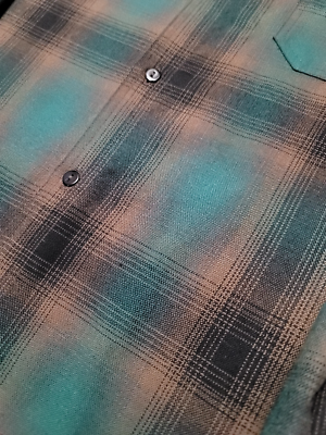 Camicia Ombre Caltop Royal Blue Old School Og Lowrider Chicano Biker - Foto 8