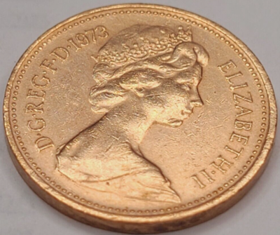 1973 GREAT BRITAIN 1 NEW PENNY KM# 915 US SELLER COMBINED SHIPPING
