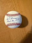 Ron Hansen - Autographed Official MLB Baseball - Inscribed '1960 AL ROY' Tristar