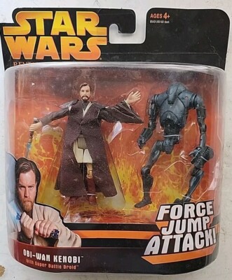 Star Wars-Revenge of the Sith-Obi-Wan Kenobi w/Super Battle Droid Clone Wars