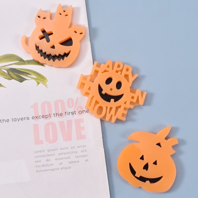 Pumpkin Lantern Silicone Mold for DIY Craft Jewelry Resin Decor