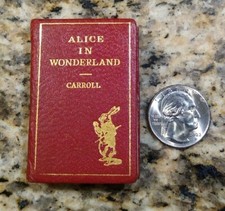 Miniature Book Alice in Wonderland Minia Press/Edmund S. Wood Circa 1942 Vintage