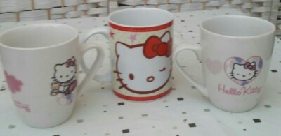 Hello Kitty Keramik Tasse Becher Sanrio 2x Hachette Partworks & 1xKinnerton (3 Stück)