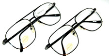 2 pair Bifocal READING GLASSES power 1.0 Full size aviator spring temple reader