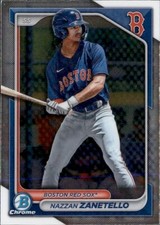 2024 BOWMAN PROSPECT CHROME BOSTON RED SOX - NAZZAN ZANETELLO #BCP-88